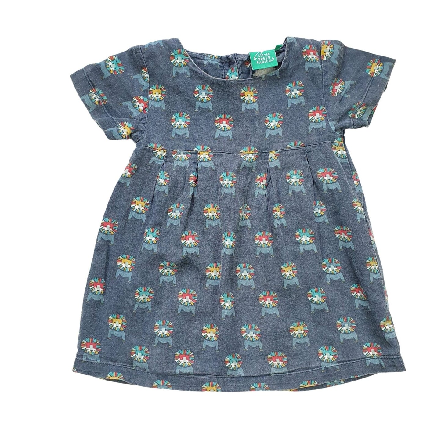 Organic Cotton Dress with Lion Print