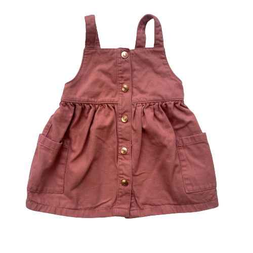 Pink Denim Pinnie