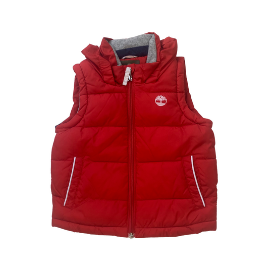 Fleece Lined Gilet with Pack-Away Hood