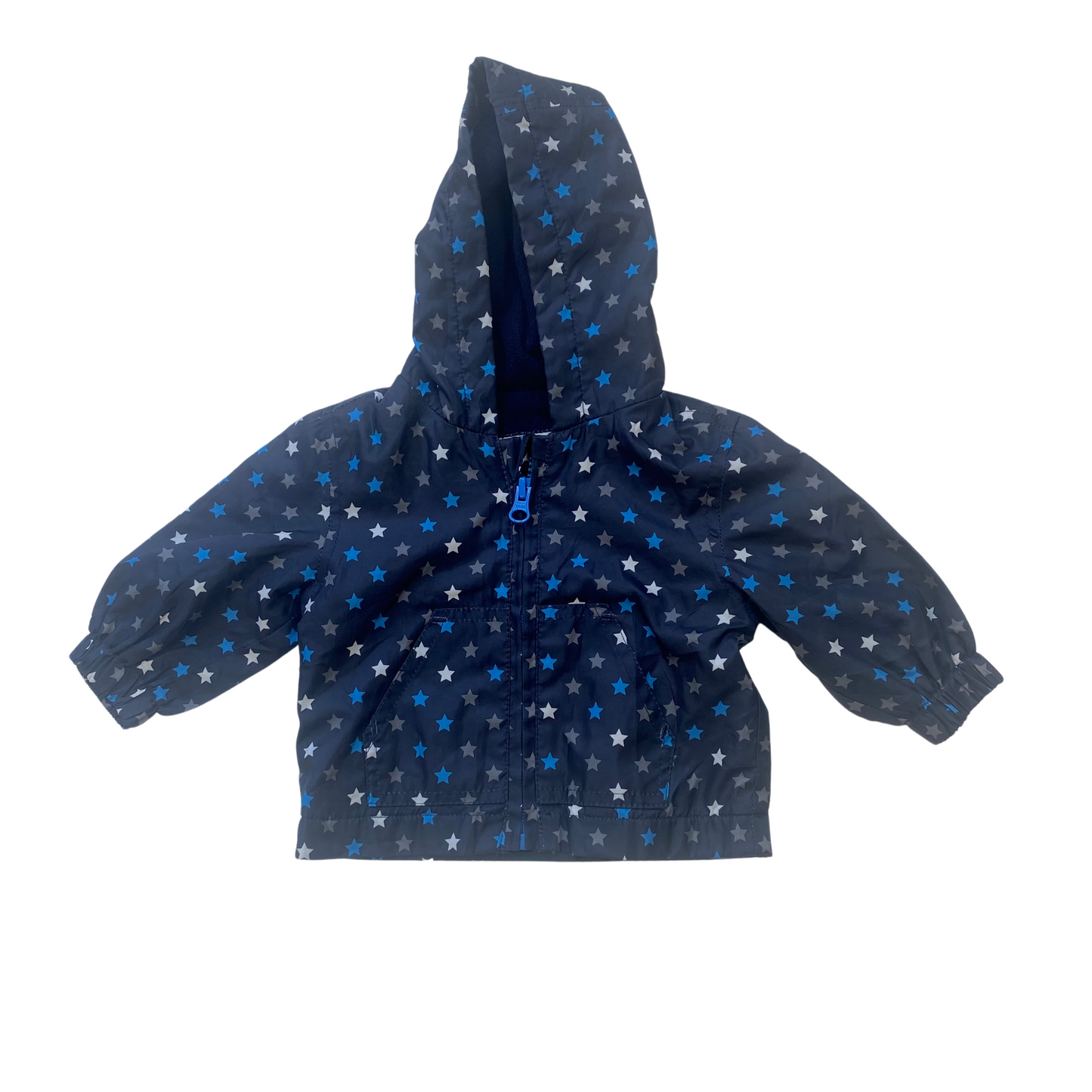 Light Fleece Lined Mac with Star Print