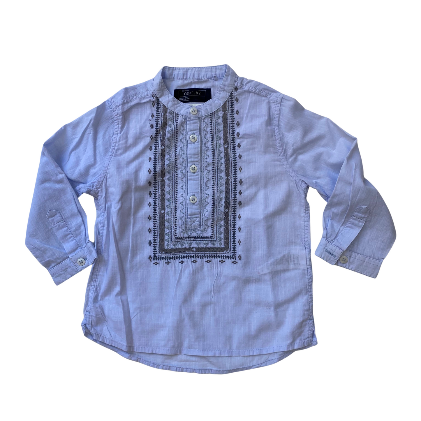 Embroidered Grandad Shirt