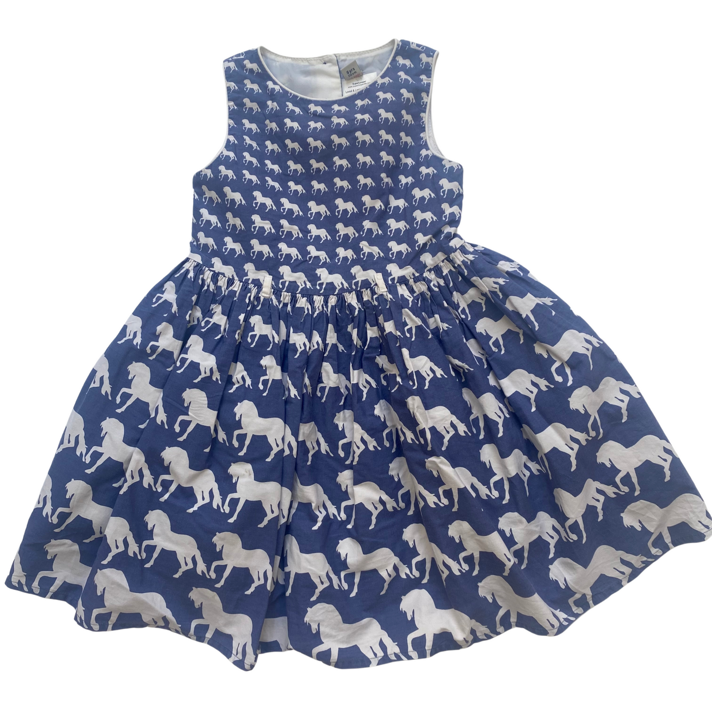 Summer Dress with Horses Print