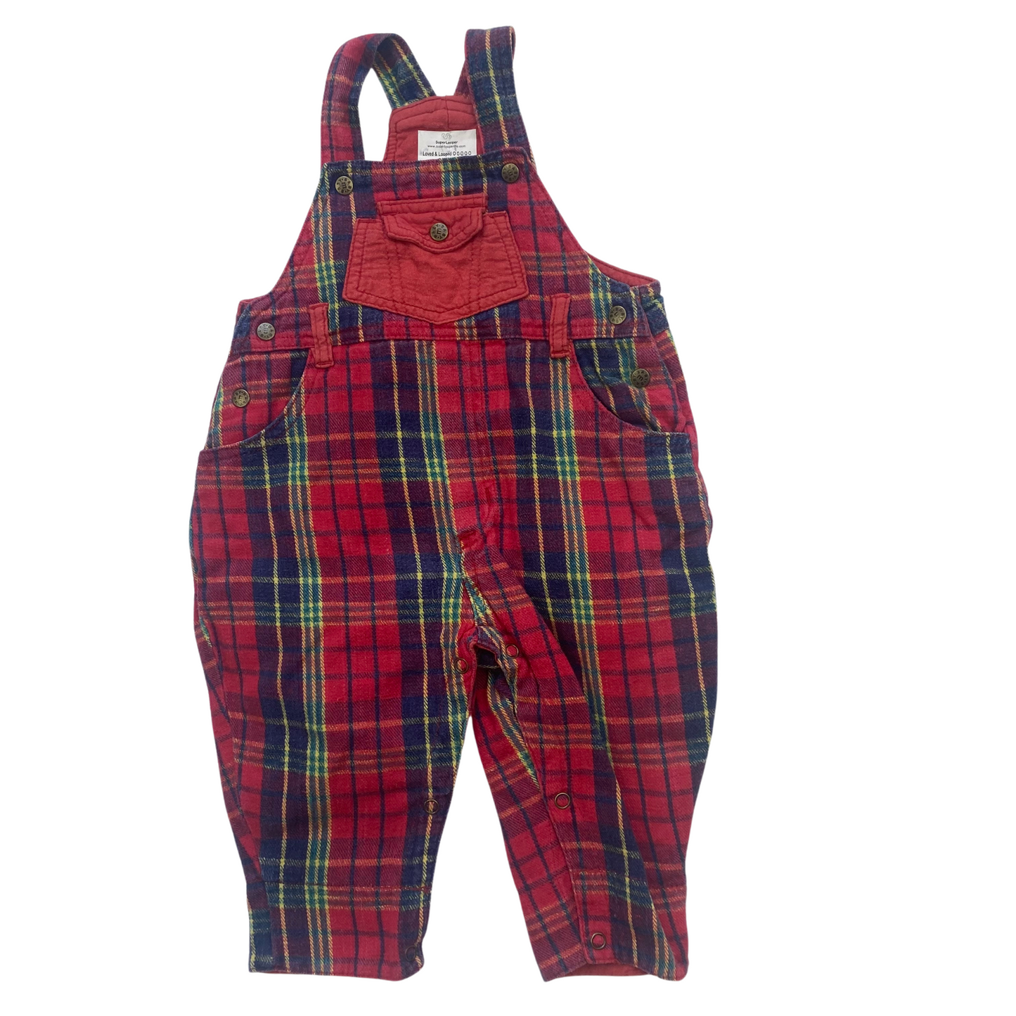 Tartan Check Dungarees