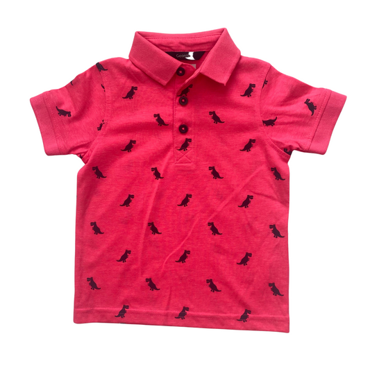 Neon Dinosaur Polo-Shirt