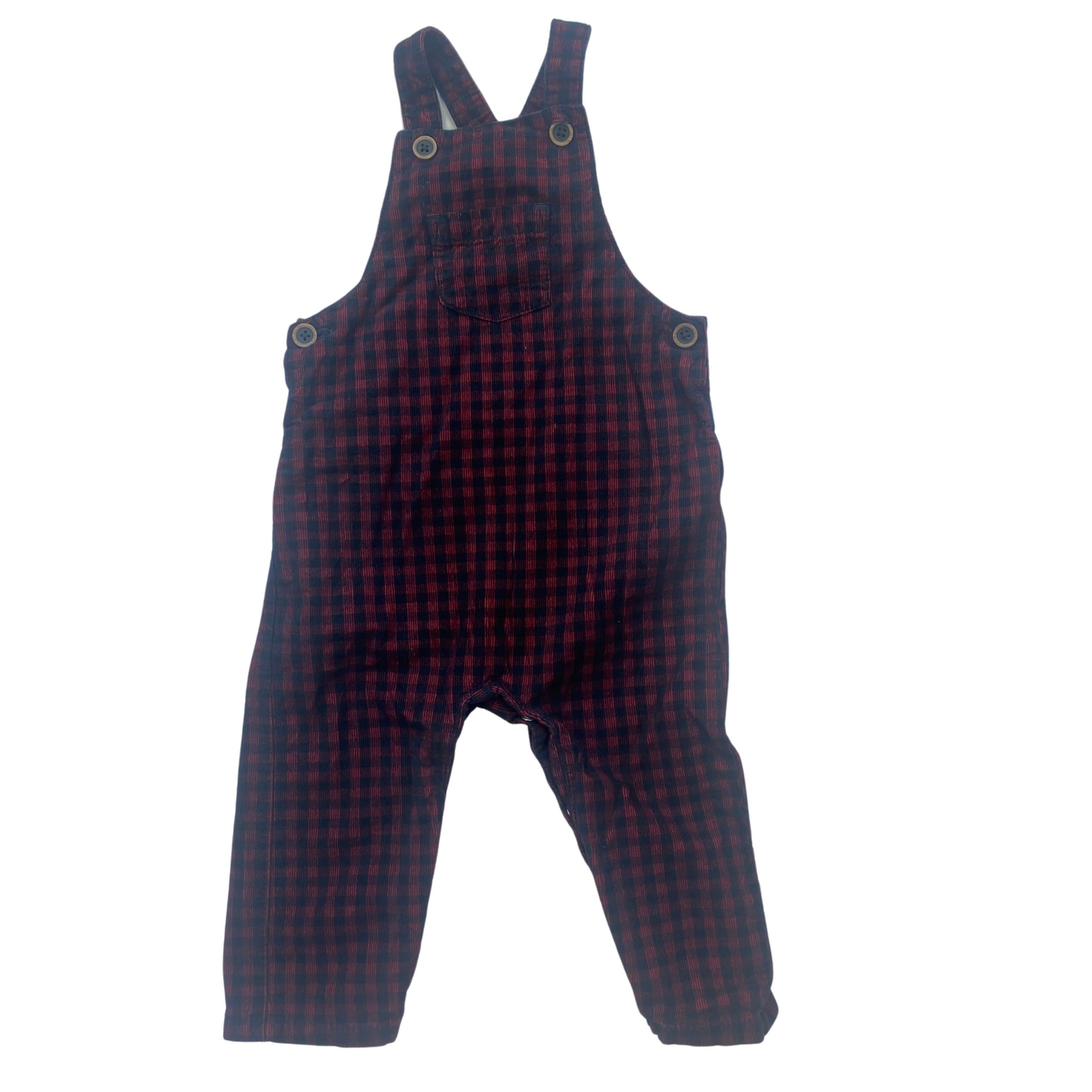 Checked Dungarees