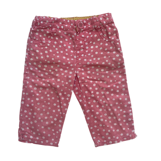 Linen Polka Dot Trousers