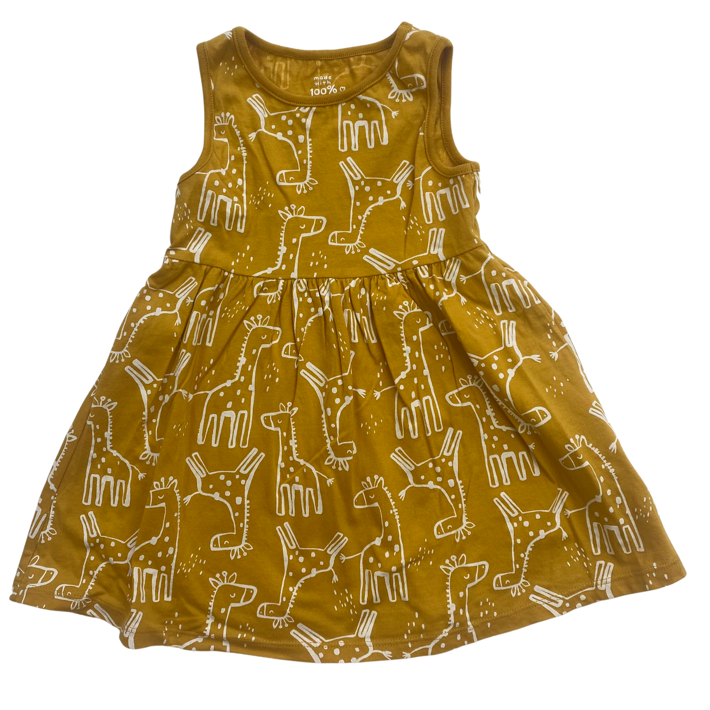 Giraffe Print Jersey Dress