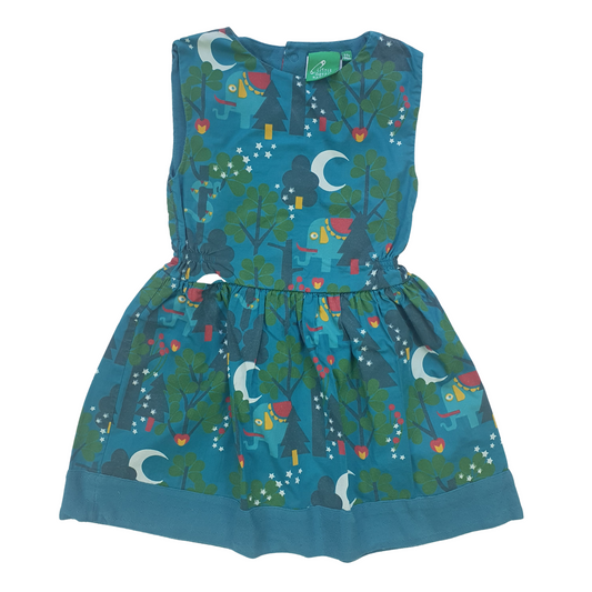 Nighttime Jungle Print Lined Dress