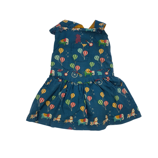 Circus Animal Pinafore Dress