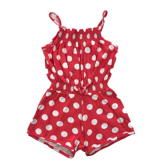 Polka dot short playsuit