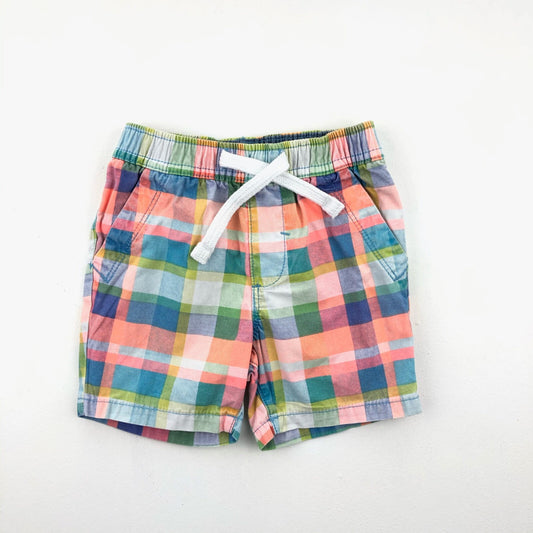 Bright check board shorts