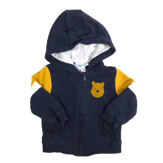 Cotton jersey jacket with Winnie the Pooh back print