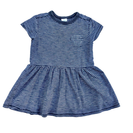 Cotton striped day dress