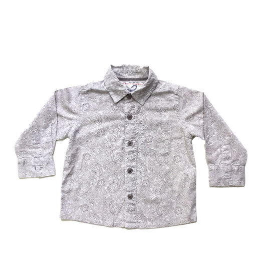 Cotton Shirt with Paisley Pattern