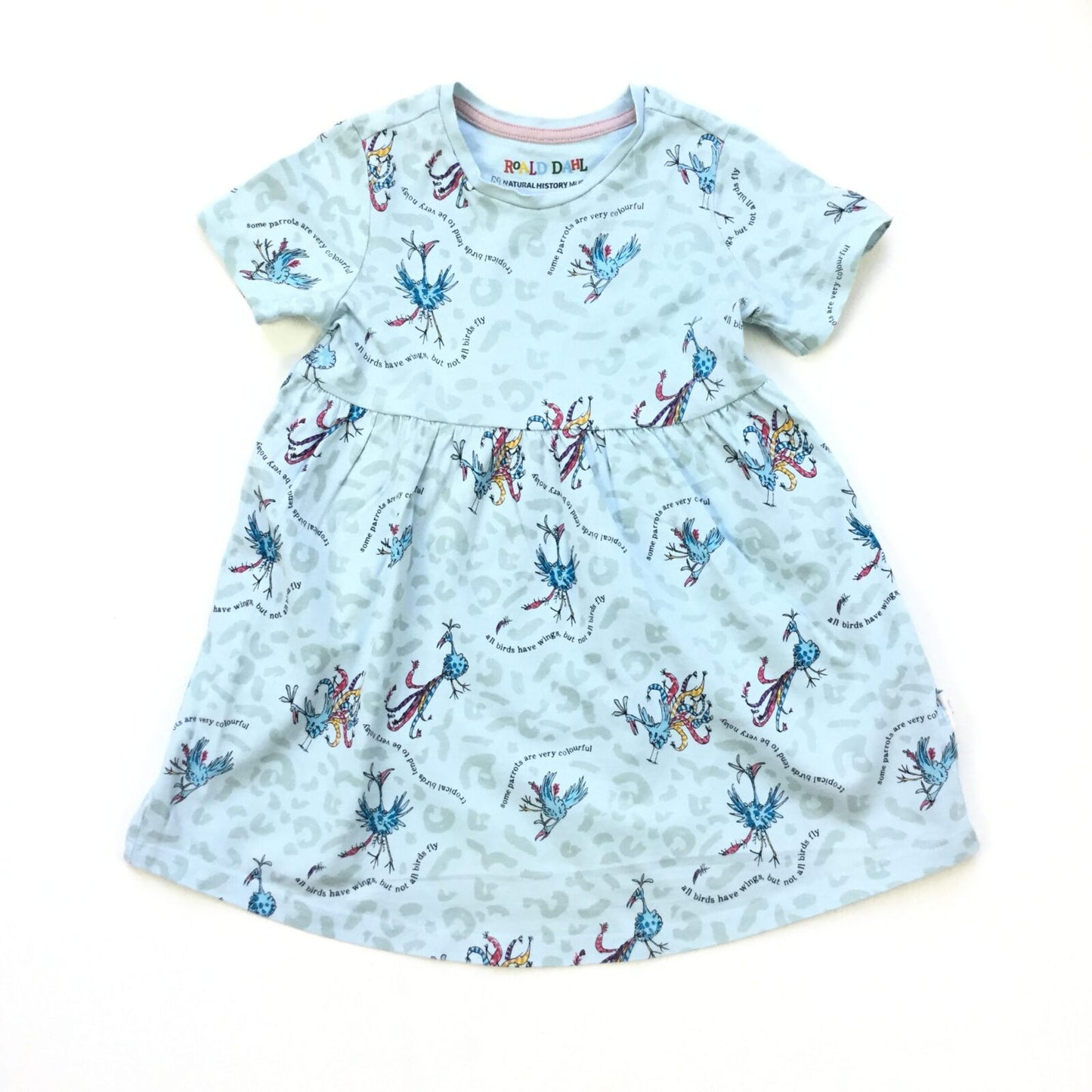 Cotton/Elastane Roald Dahl Roly-Poly Bird Print Dress