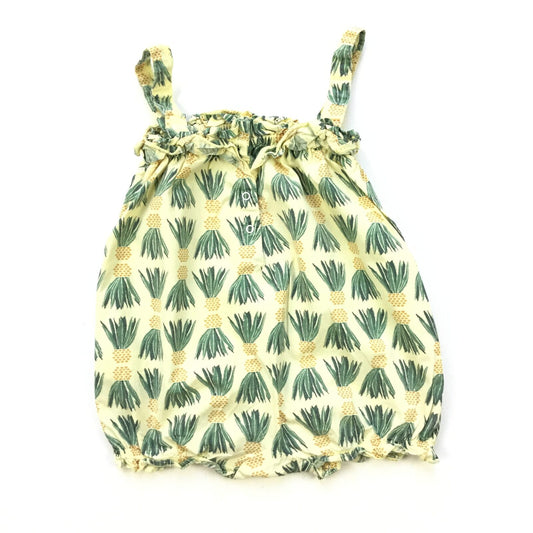 Cotton Pineapple Print Romper