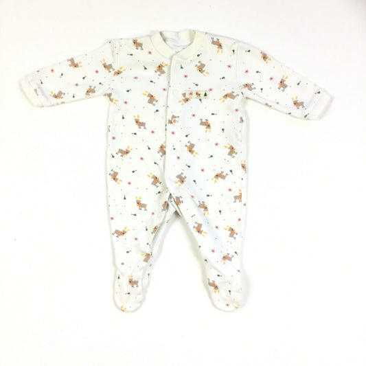 Cotton Christmas Sleepsuit