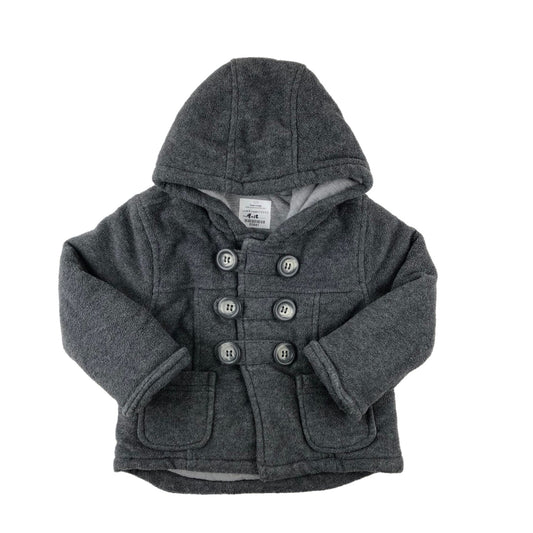 Padded fleece duffel coat