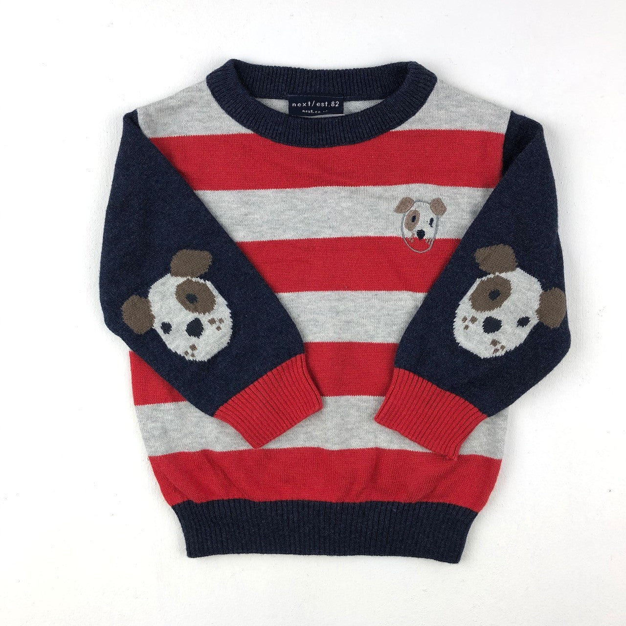 Cotton jumper with puppy dog details