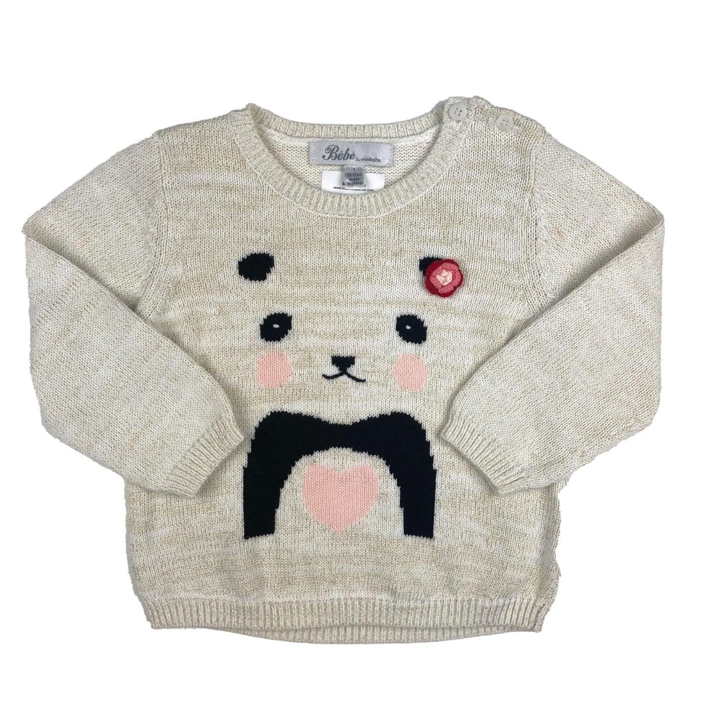 Sparkly panda jumper