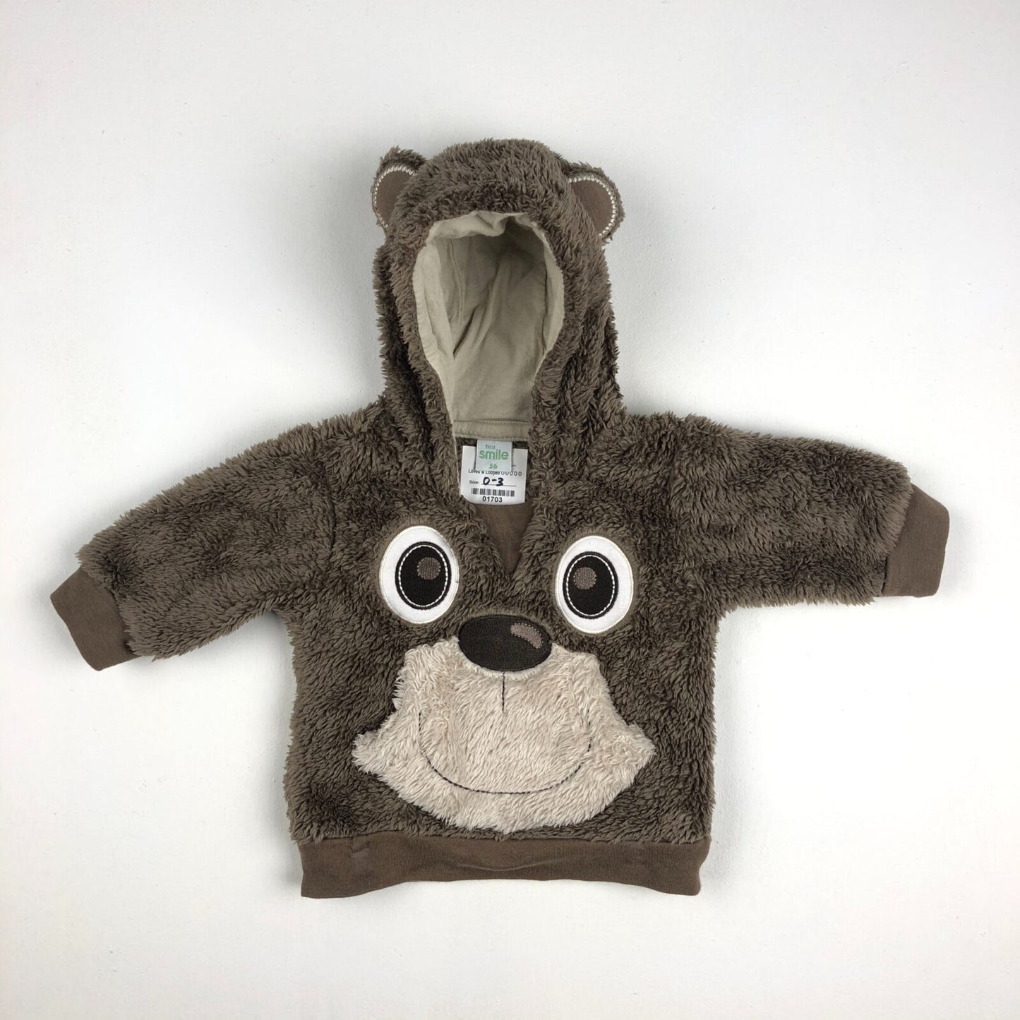 Fluffy teddy bear hoodie top