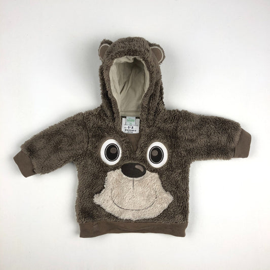 Fluffy teddy bear hoodie top