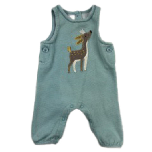 Glittery romper suit with appliqué reindeer