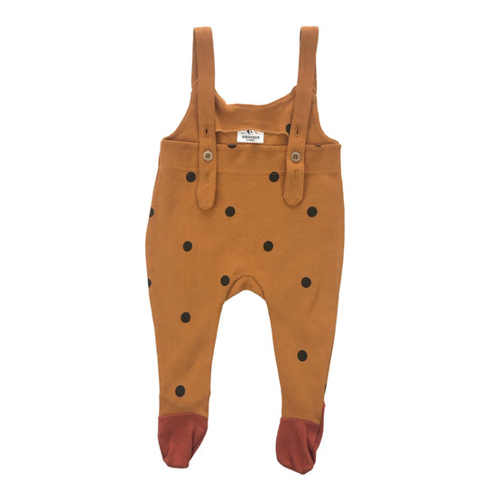 Cotton jersey spotty dungaree