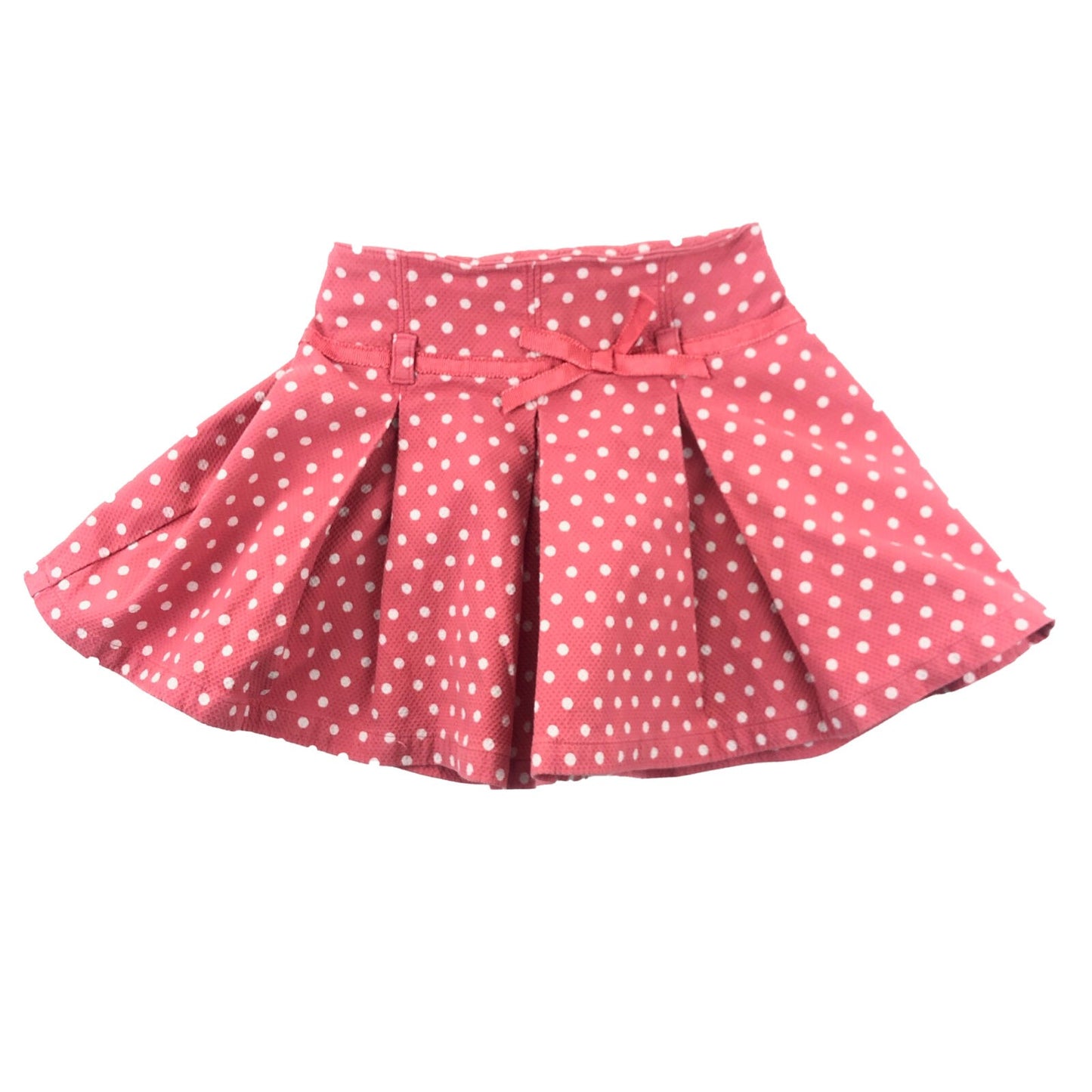 Cotton & Elastane spotty pleated skirt