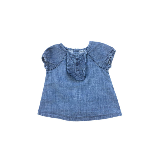 Light chambray denim top