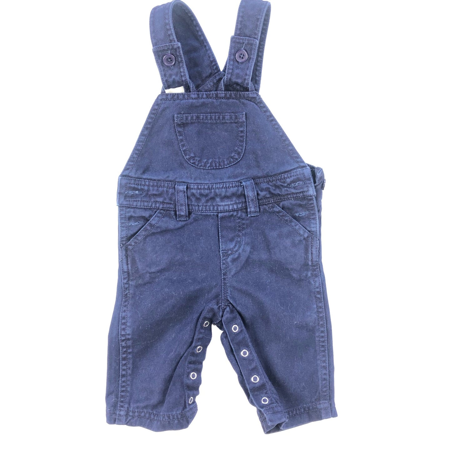 Cotton dungarees (dark navy blue)