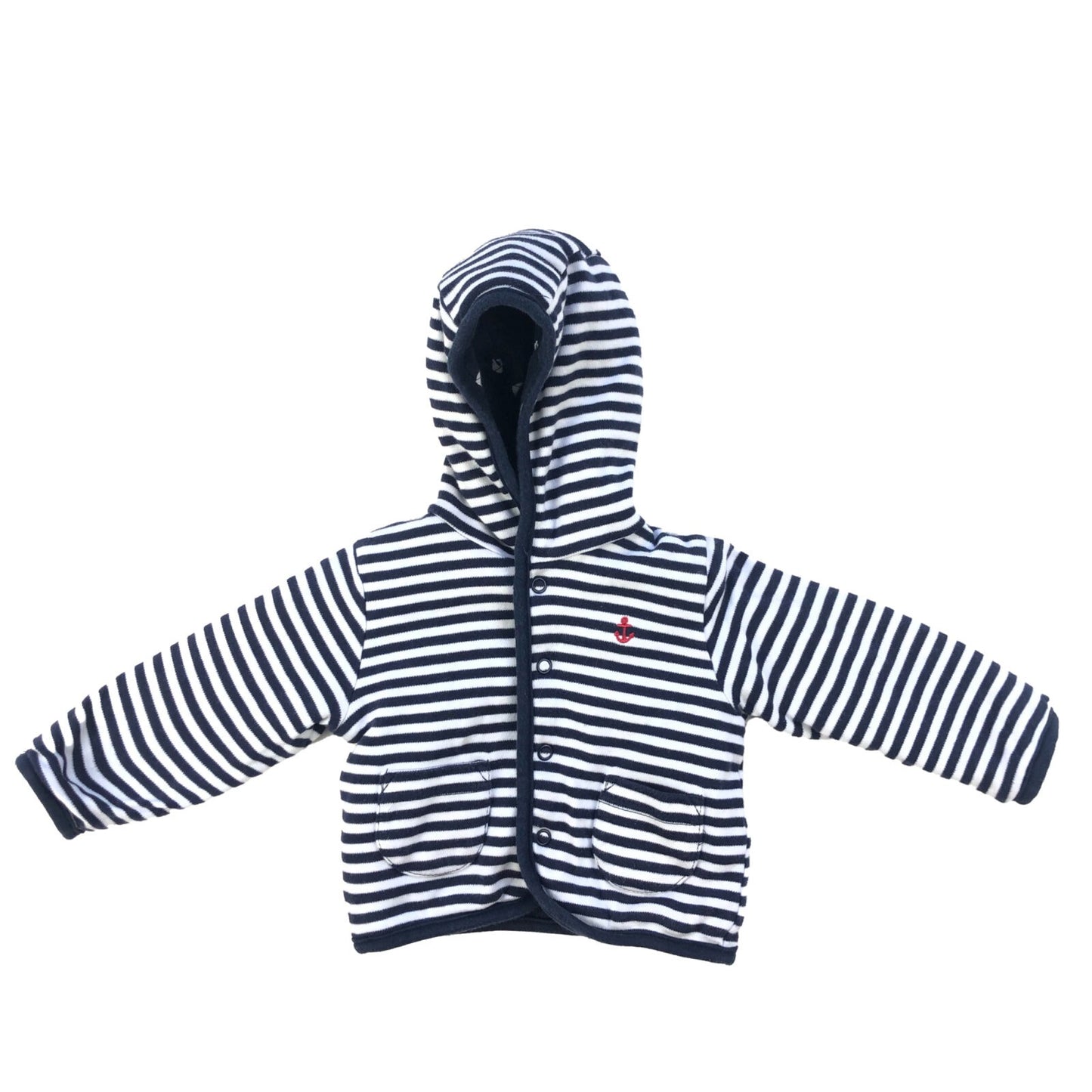 Stripy Cotton Nautical Hoody