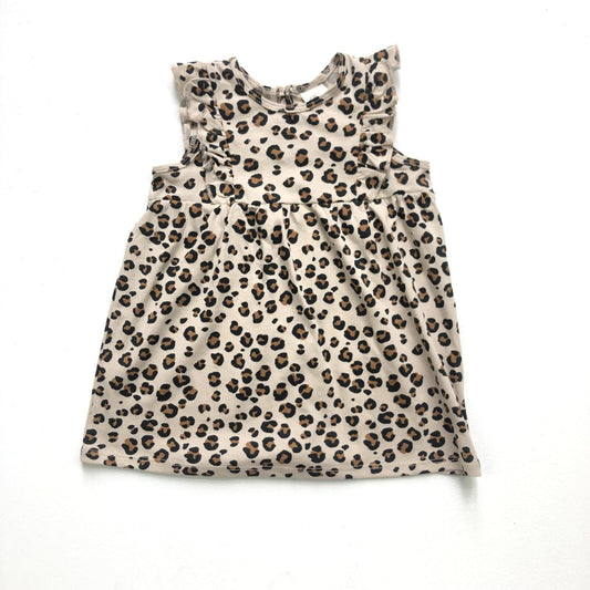 Light cotton leopard print dress