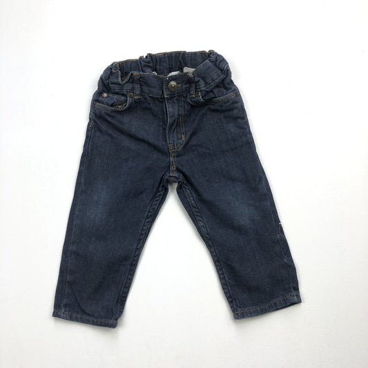 Regular leg denim jeans with elasticated waist