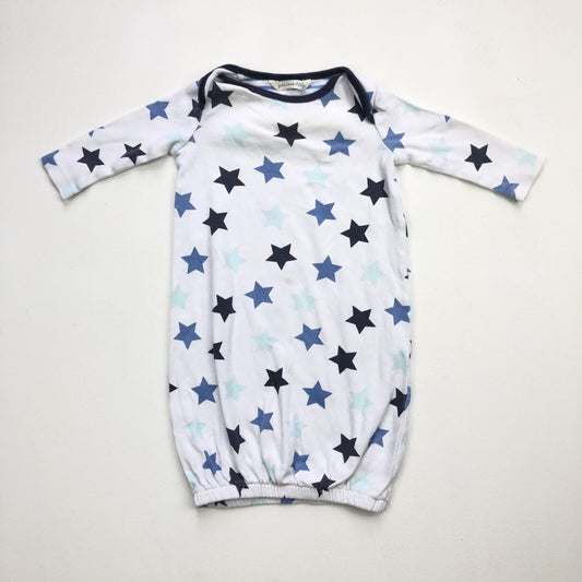 Cotton star print sleeping bag with elasticated open bottom