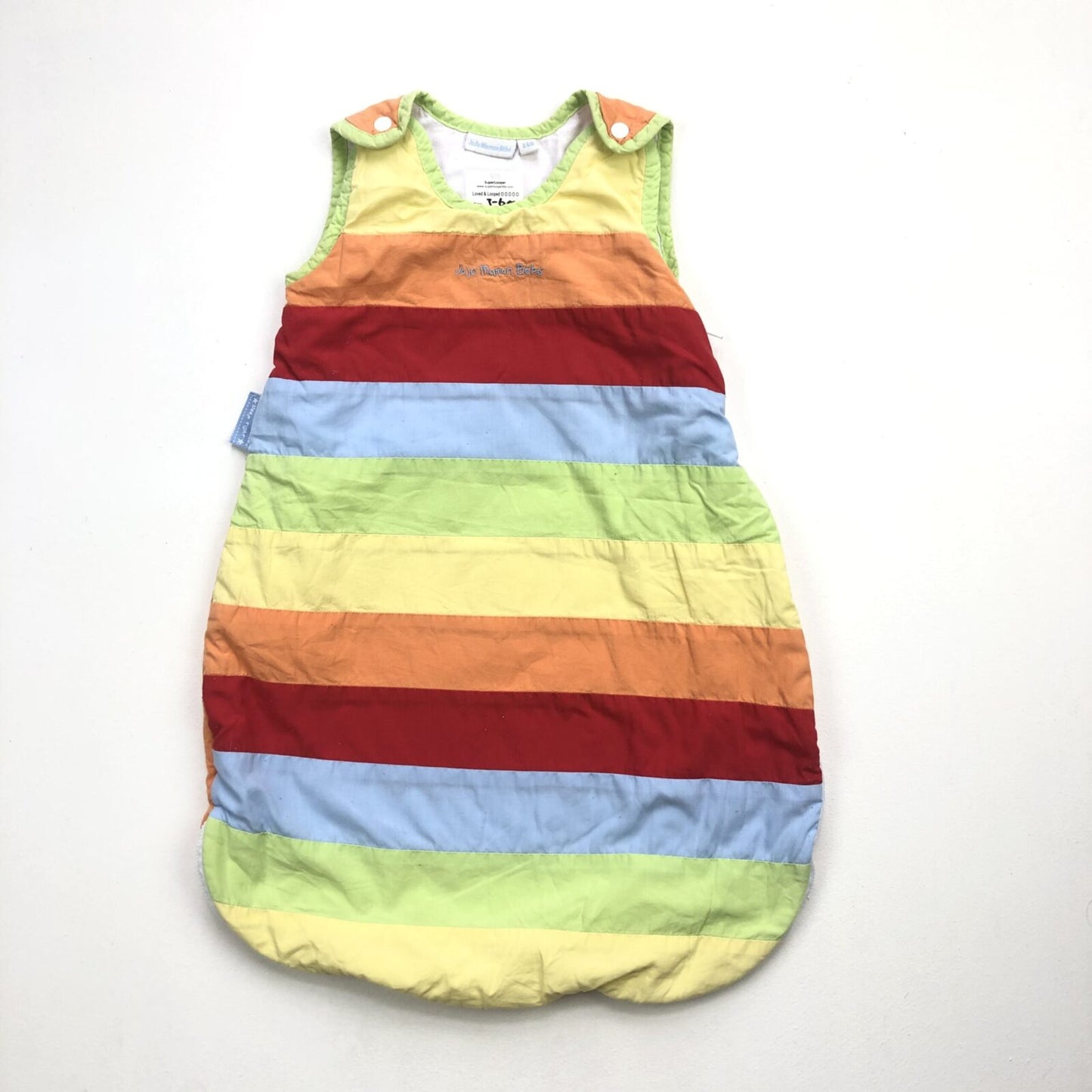 Cotton lined stripy sleeping bag