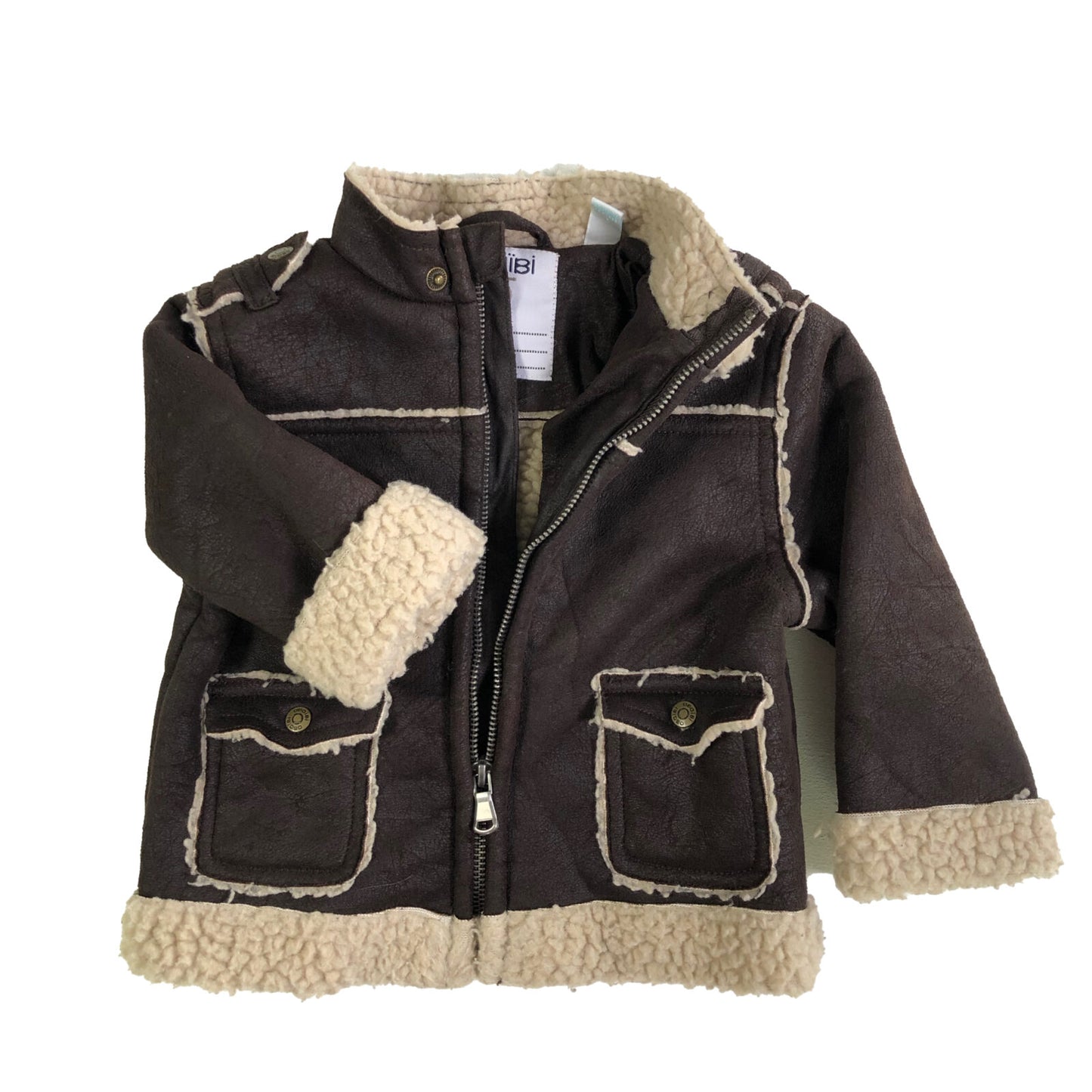 Faux sheepskin jacket