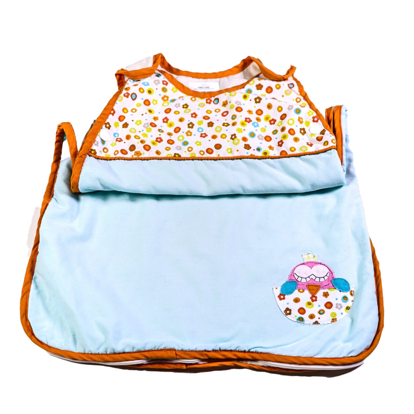 Polyester and Cotton mix sleepbag with appliqué chick