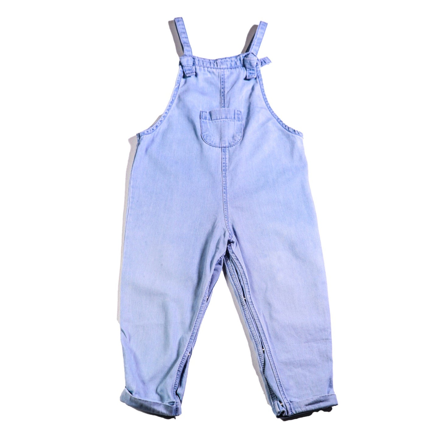 Light cotton denim dungarees