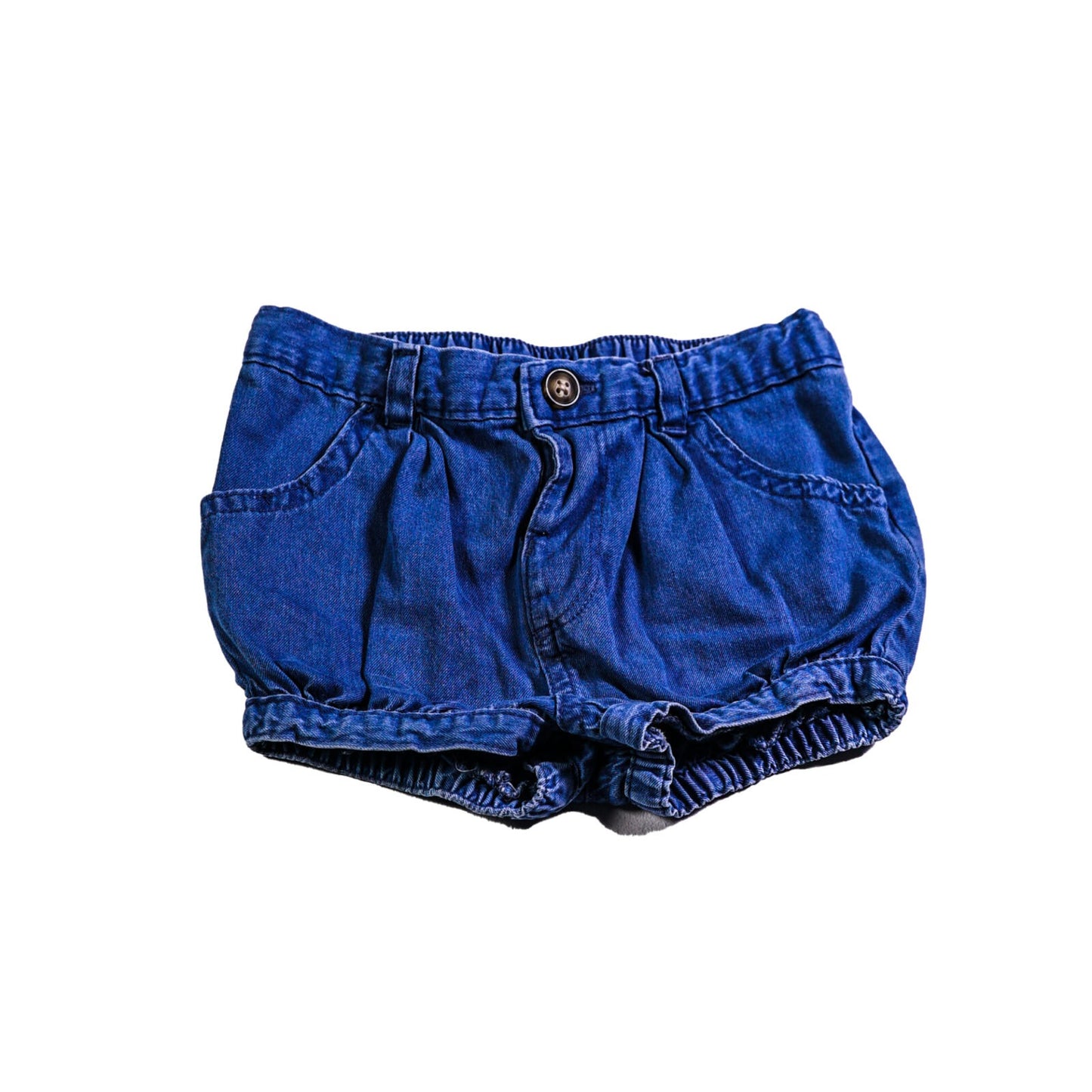Cotton denim bloomer shorts