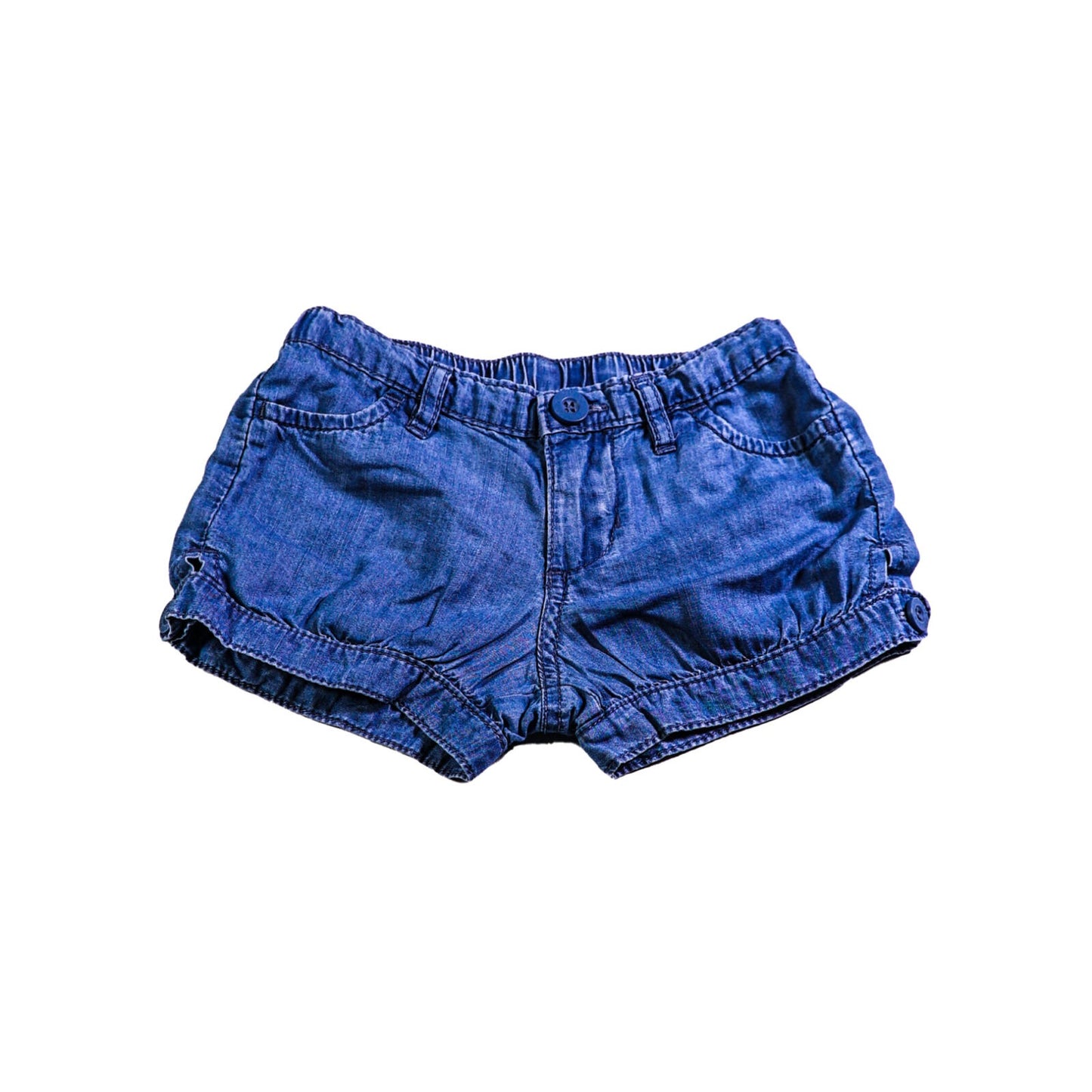 Cotton denim bloomer shorts