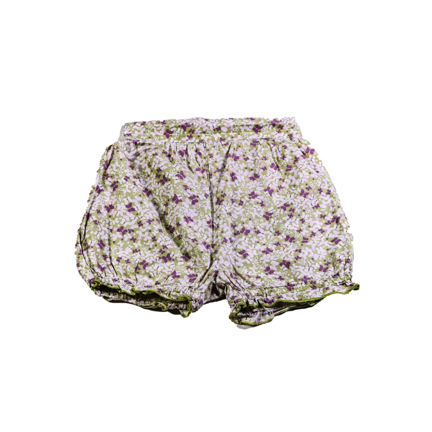 Light cotton flower print bloomer shorts