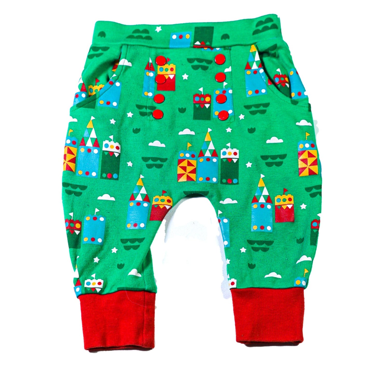 Organic cotton castle print joggers