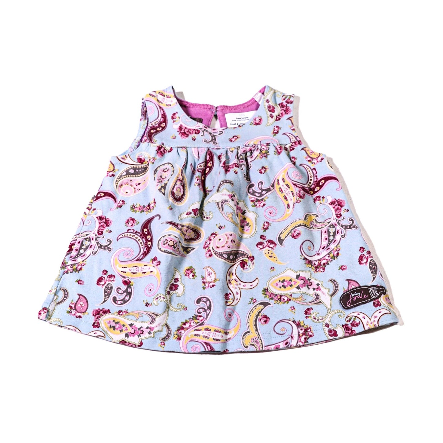 Cotton jersey paisley print dress