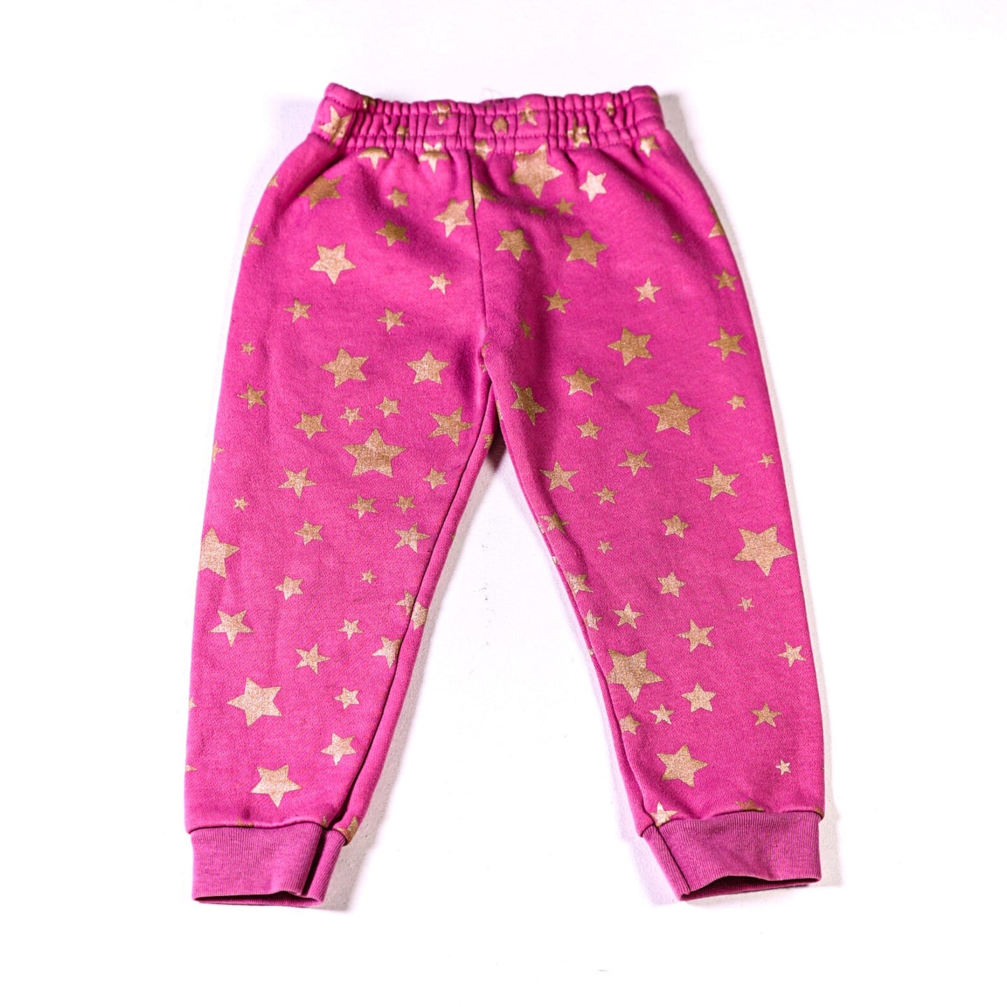 Cotton jersey star print joggers