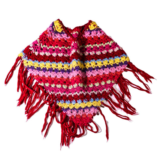 Acrylic hand crochet poncho