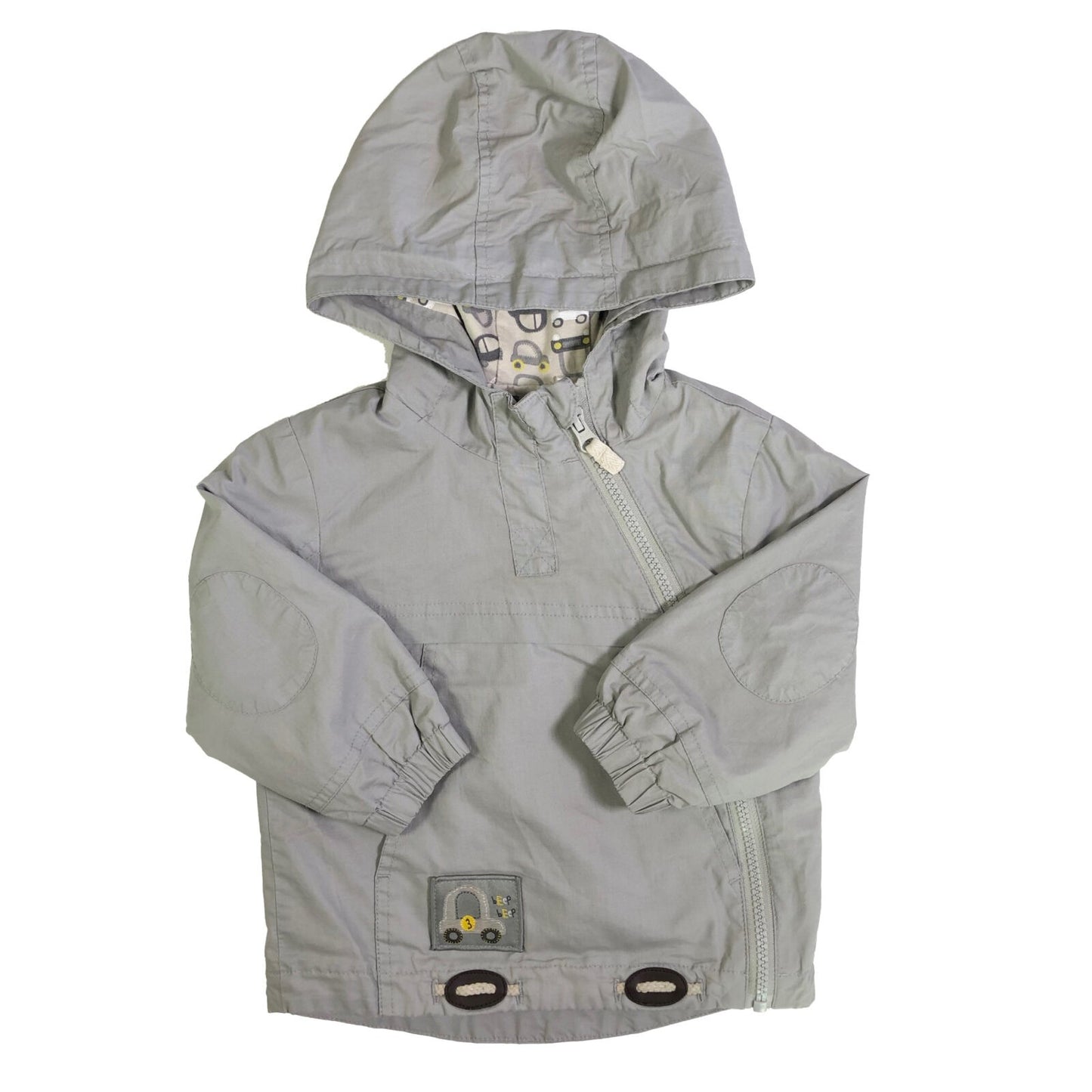 Polyester cagoule with hood