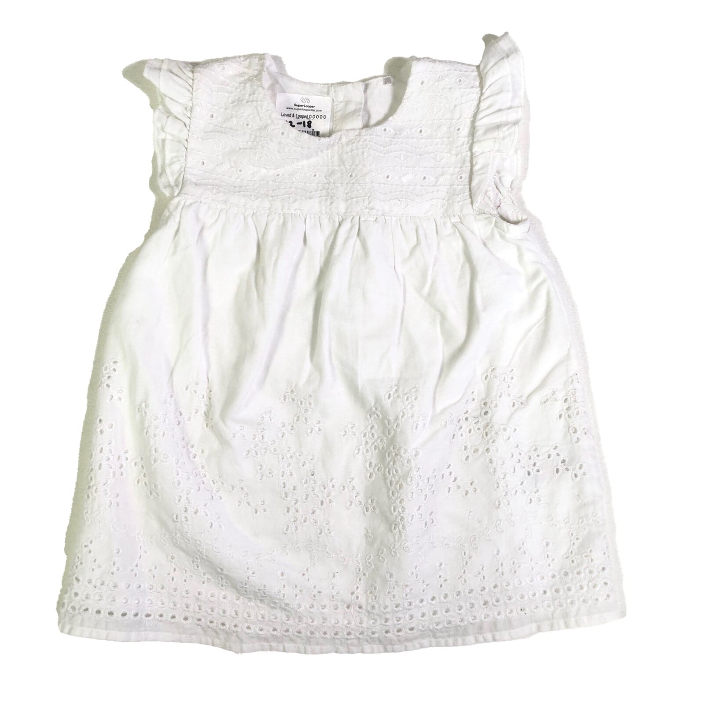 Cotton broderie anglais dress